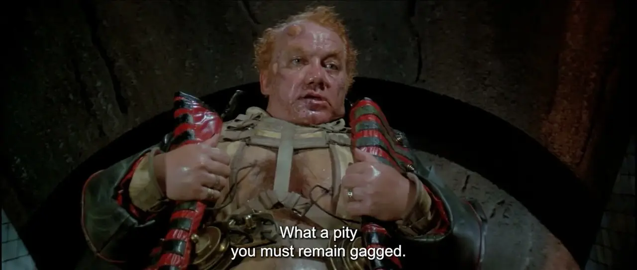 Still from the Movie Wreckers riff of Dune (1984)